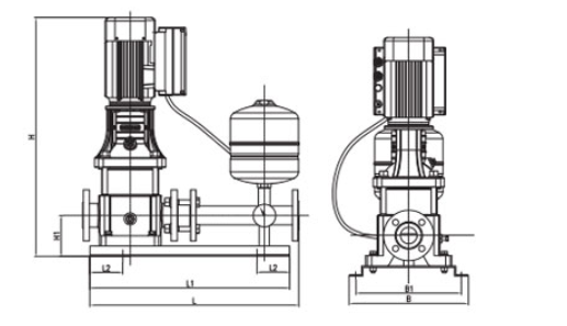 Overall Dimensions of Variable-frequency Pump